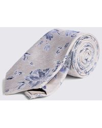 Moss - Floral Silk Tie - Lyst