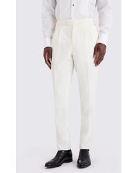 Moss - Tailored Fit Off Dress Trousers - Lyst