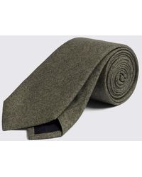 Tessitura bottinelli - Italian Sage Silk Semi-Plain Tie - Lyst