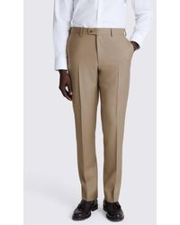 Barberis - Italian Tailored Fit Taupe Twill Trousers - Lyst