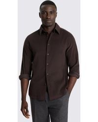 Moss - Dark Button Down Corduroy Shirt - Lyst