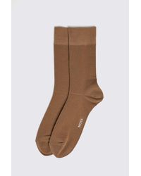 Moss - Taupe Herringbone Socks - Lyst
