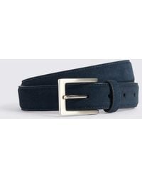 Moss - Ink Classic Suede Belt - Lyst