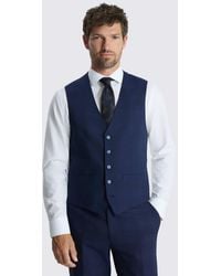 Moss - Slim Fit Check Waistcoat - Lyst