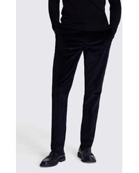 Moss - Slim Fit Ink Corduroy Trousers - Lyst