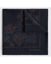 Tessitura bottinelli - Italian & Wine Wool Paisley Pocket Square - Lyst