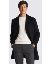 Moss - Wool Blend Overcoat - Lyst