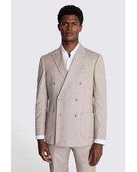 Moss - Tailored Fit Blonde Camel Suit Jacket - Lyst
