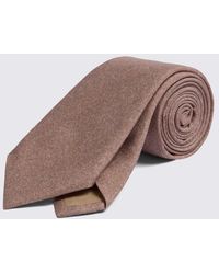 Tessitura bottinelli - Italian Dusty Rose Silk Semi-Plain Tie - Lyst