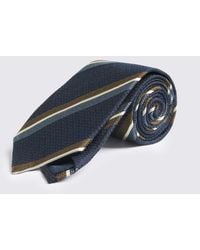 Moss - Bronze Silk Stripe Tie - Lyst