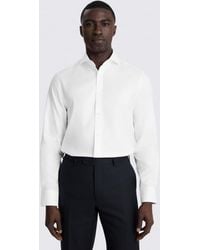 Moss - Tailored Fit Cotton Twill Shirt - Lyst