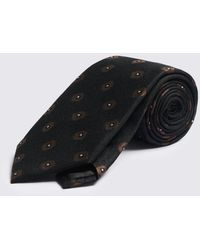 Moss - Copper Silk Square Geo Tie - Lyst