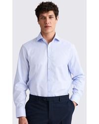 Moss - Regular Fit Sky Dobby Cotton Shirt - Lyst