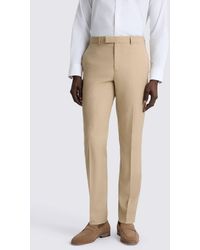 Moss - Tailored Fit Blonde Camel Trousers - Lyst