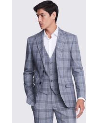 Moss - Tailored Fit Light Check Performance Suit Jacket - Lyst
