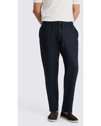 Moss - Linen Drawstring Trousers - Lyst