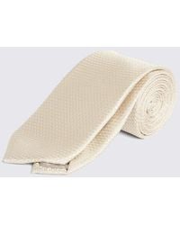 Moss - Champagne Textured Tie - Lyst