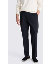 Moss - Cotton Pleated Trousers - Lyst