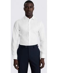 Moss - Slim Fit Royal Oxford Non-Iron Cotton Shirt - Lyst