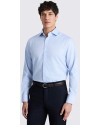 Moss - Regular Fit Sky Dobby Stretch Shirt - Lyst