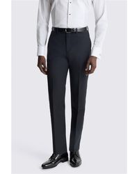 Moss - Tailored Fit Performance Dress Trousers - Lyst