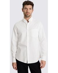 Moss - Washed Cotton Oxford Shirt - Lyst