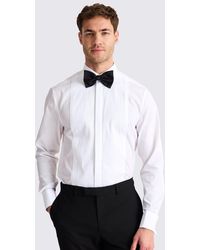 Moss - Tailored Fit Pleated Dress Shirt - Lyst