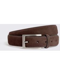 Moss - Rich Suede Classic Belt - Lyst