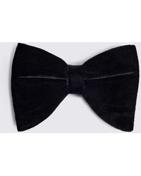 Moss - Floppy Velvet Pre-Tied Bow Tie - Lyst