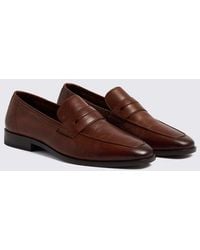 Moss - Leather Relaxed Loafers - Lyst