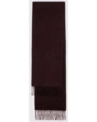 Moss - Burgundy Cashmere Blend Scarf - Lyst