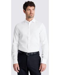 Moss - Slim-Fit Double Cuff Oxford Shirt - Lyst
