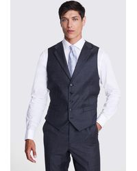 Barberis - Italian Tailored Fit Sharkskin Morning Waistcoat - Lyst