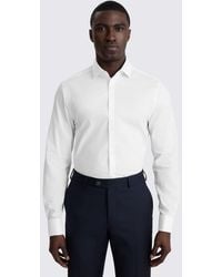 Moss - Slim Fit Stretch Shirt - Lyst