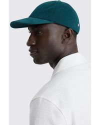 Moss - Emerald Poppy Washed Cotton Cap - Lyst