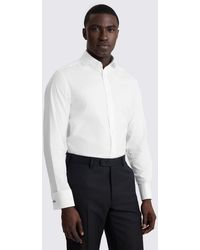 Moss - Tailored Fit Dobby Stretch Shirt - Lyst