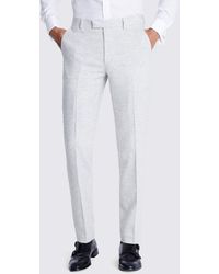 Moss - Tailored Fit Light Donegal Trousers - Lyst