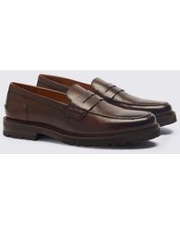 Moss - Camden Chestnut Chunky Loafers - Lyst