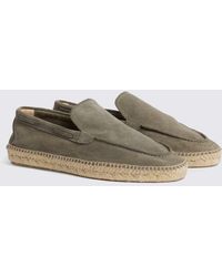 Moss - Sage Suede Espadrille - Lyst