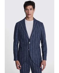 Moss - Italian Tailored Fit Stripe Suit Jacket - Lyst