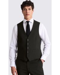 Moss - Regular Fit Stretch Waistcoat - Lyst