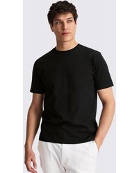 Moss - Cotton Crew-Neck T-Shirt - Lyst