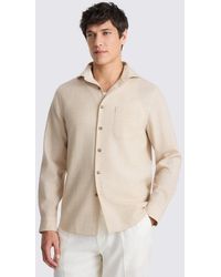 Moss - Neutral Tropical Wool Overshirt - Lyst