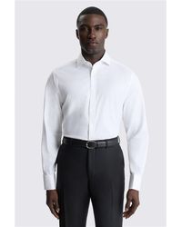 Moss - Regular Fit Dobby Stretch Shirt - Lyst