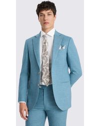 Moss - Tailored Fit Slub Suit Jacket - Lyst
