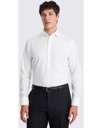 Moss - Tailored Fit Cotton Poplin Non-Iron Shirt - Lyst