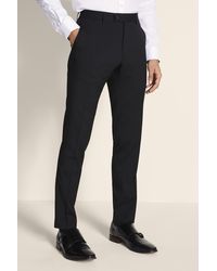 Ted Baker Tailored Fit Black Twill Eco Trousers