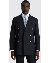 Moss - Tailored Fit Stripe Suit Jacket - Lyst