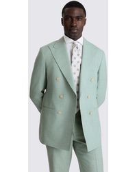 E thomas - Italian Tailored Fit Aqua Suit Jacket - Lyst