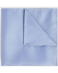Moss - Sky Textured Pocket Square - Lyst